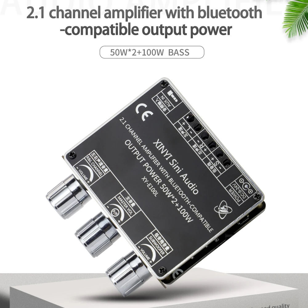 HIFIDIY LIVE E100L E30H 2.1 Channel digital amplifier Bluetooth 5.0 Power Audio Stereo Subwoofer Amplifier Board 50WX2+100W AMP
HIFIDIY LIVE E100L E30H 2.1 Channel digital amplifier Bluetooth 5.0 Power Audio Stereo Subwoofer Amplifier Board 50WX2+100W AMP