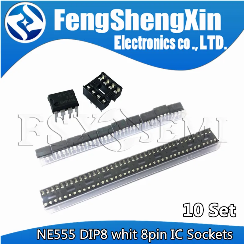20pcs/lot NE555P DIP-8 Sockets 8pin DIP NE555 Adaptor Solder (10pcs Ne555 +10pcs 8pin Socket)
20pcs/lot NE555P DIP-8 Sockets 8pin DIP NE555 Adaptor Solder (10pcs Ne555 +10pcs 8pin Socket)