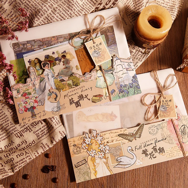 Retro Chinese Style Sticker Material Package Poetry Oil Painting Scrapbooking Diary Decor DIY Note Paper Student Stationery
Retro Chinese Style Sticker Material Package Poetry Oil Painting Scrapbooking Diary Decor DIY Note Paper Student Stationery