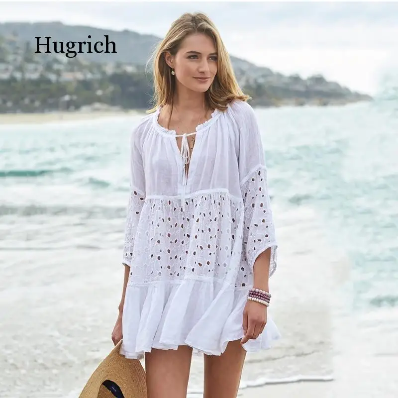 2021 New Lace Long Sleeve Beach Dress Loose Bikini Sunscreen Summer Women's Wear Blouse
2021 New Lace Long Sleeve Beach Dress Loose Bikini Sunscreen Summer Women's Wear Blouse