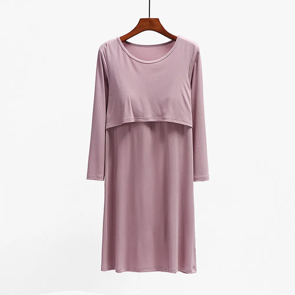 Fdfklak Spring Breastfeeding Nightdress For Pregnant Woman O-Neck Loose With Chest Pad Long Nursing Maternity Clothes XXL
Fdfklak Spring Breastfeeding Nightdress For Pregnant Woman O-Neck Loose With Chest Pad Long Nursing Maternity Clothes XXL