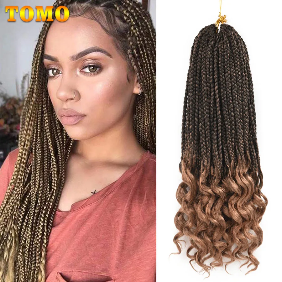 TOMO Box Braids Hair With Curly Ends 14 18 24 Inch Goddess Box Braids Synthetic Braiding Hair Extensions For Black Women 22Roots
TOMO Box Braids Hair With Curly Ends 14 18 24 Inch Goddess Box Braids Synthetic Braiding Hair Extensions For Black Women 22Roots
