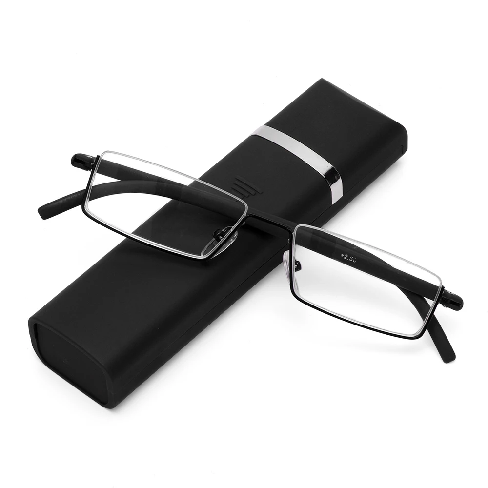 Strength: 1.0~4.0x Men and Women TR90 Readers Anti Eyestrain Reading Glasses with Case Half Frame Presbyopia Eyeglasses
Strength: 1.0~4.0x Men and Women TR90 Readers Anti Eyestrain Reading Glasses with Case Half Frame Presbyopia Eyeglasses
