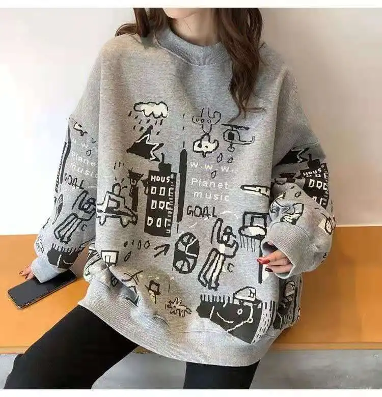 Long Sleeve Sweater for Female Students Loose New Autumn T-shirt Clothes Harajuku Style Top
Long Sleeve Sweater for Female Students Loose New Autumn T-shirt Clothes Harajuku Style Top