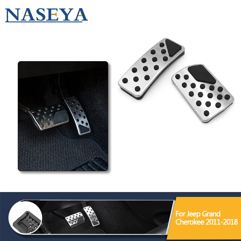 2Pcs/set Stainless Steel Gas Brake Pedal Cover Set For Jeep Grand Cherokee Dodge Durango 2011 2012 2013-2018 Car Accessories
2Pcs/set Stainless Steel Gas Brake Pedal Cover Set For Jeep Grand Cherokee Dodge Durango 2011 2012 2013-2018 Car Accessories