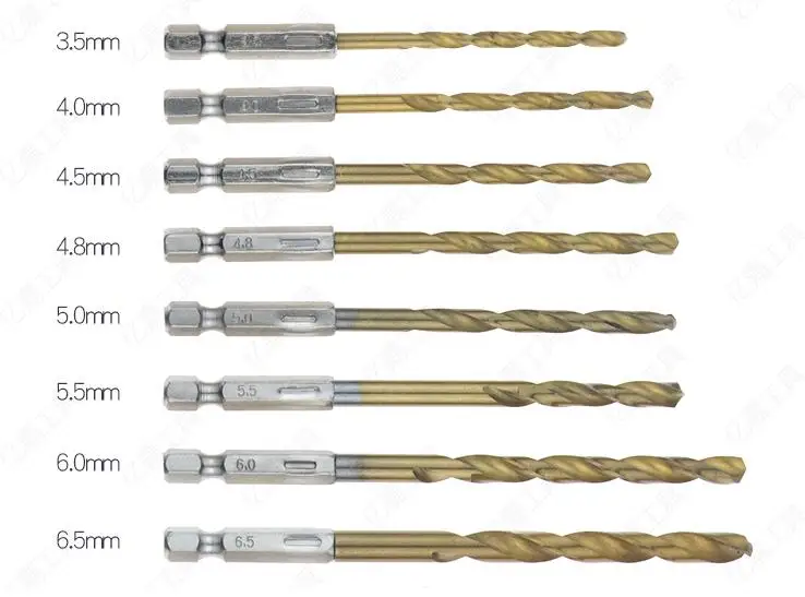 Titanium Plating of Twist Bit with Hexagonal Handle High Speed Steel Electric Twist Drill Set with Wind Screwdriver NO.C0372
Titanium Plating of Twist Bit with Hexagonal Handle High Speed Steel Electric Twist Drill Set with Wind Screwdriver NO.C0372