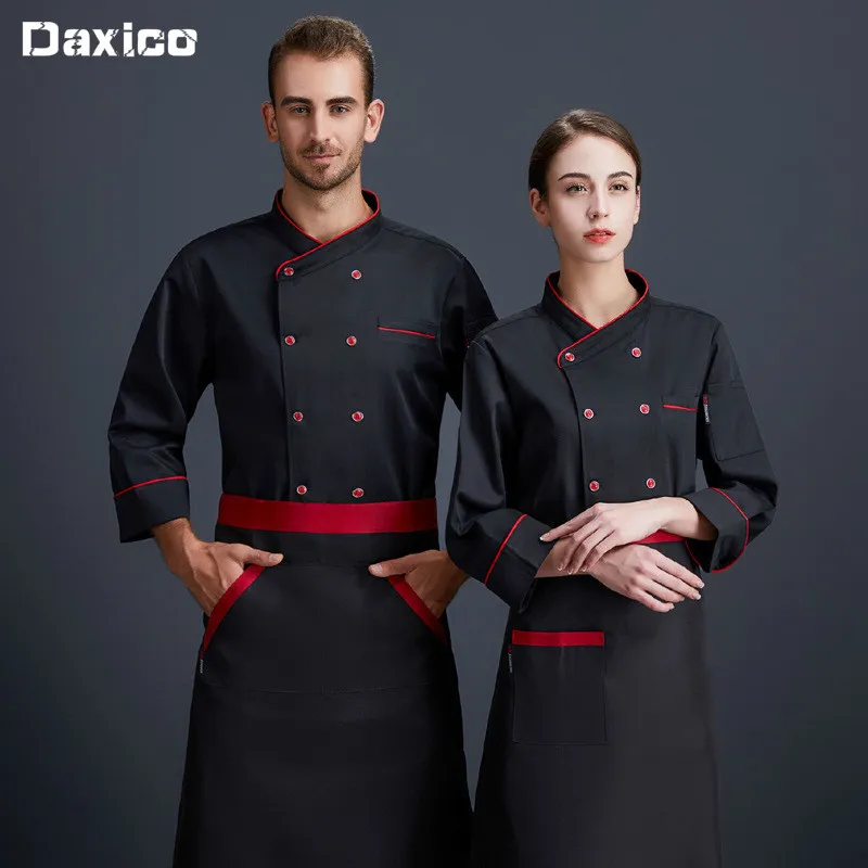Restaurant Chef Jacket Man Restaurant Bakery Kitchen Work Wear Clothing Double Breasted Long Sleeve Breathable Cook Jackets
Restaurant Chef Jacket Man Restaurant Bakery Kitchen Work Wear Clothing Double Breasted Long Sleeve Breathable Cook Jackets