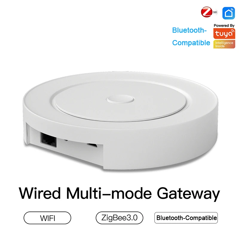 Multi-mode Smart Gateway ZigBee WiFi Bluetooth-Compatible Mesh Wired Hub Work Tuya Smart Voice Control via Alexa Google Home
Multi-mode Smart Gateway ZigBee WiFi Bluetooth-Compatible Mesh Wired Hub Work Tuya Smart Voice Control via Alexa Google Home