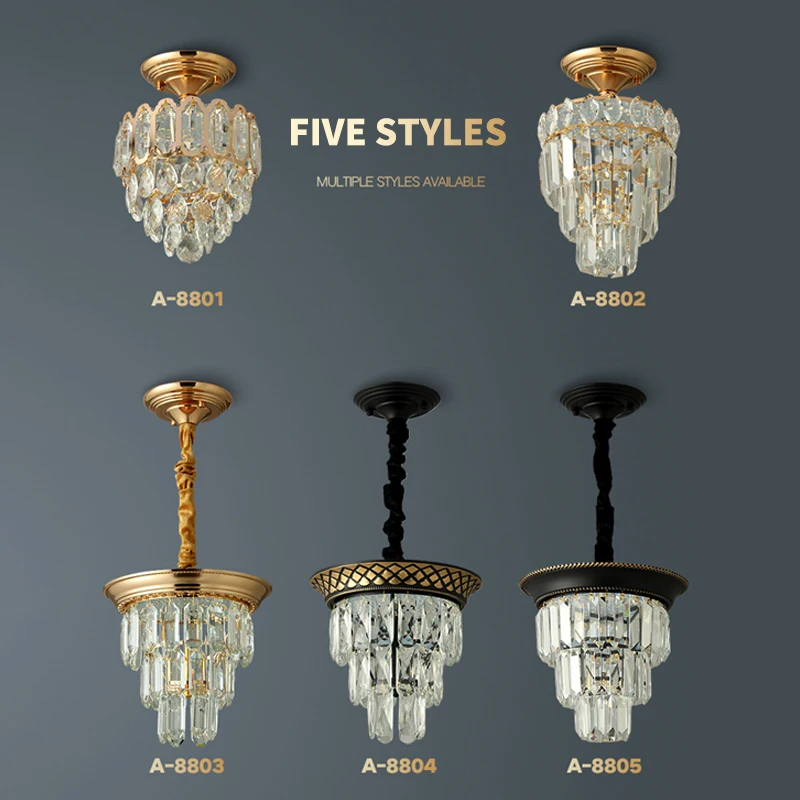 European style light luxury American crystal ceiling lamp porch entrance door ceiling aisle corridor balcony Nordic small chande
European style light luxury American crystal ceiling lamp porch entrance door ceiling aisle corridor balcony Nordic small chande