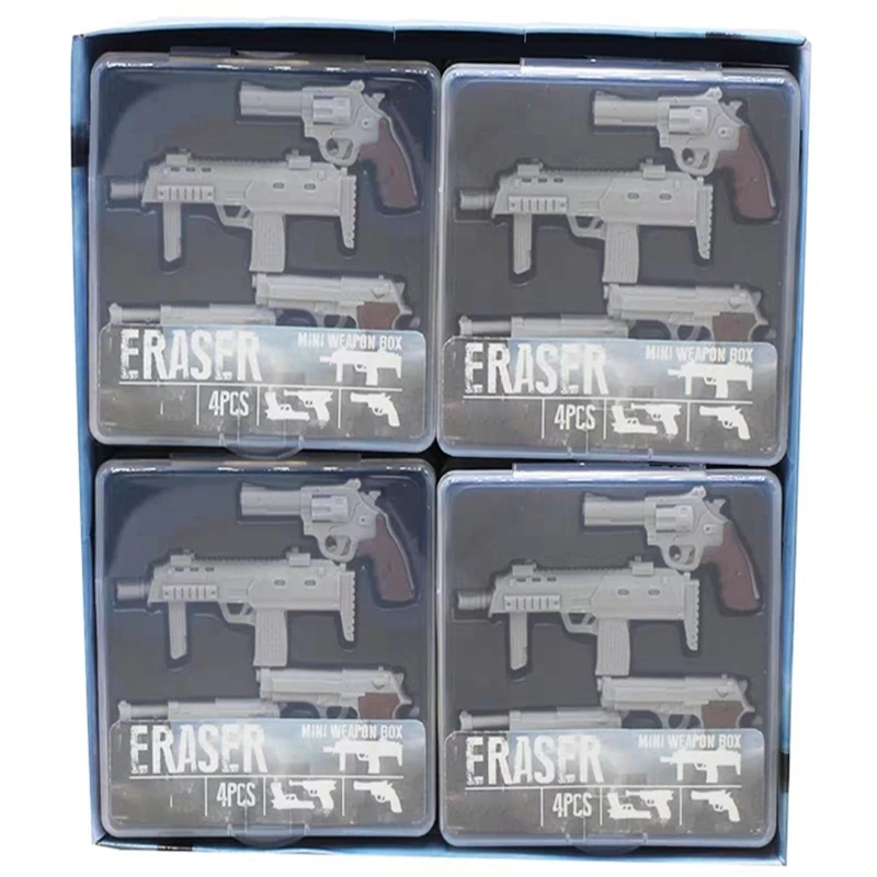 Military Weapon Eraser Portable Machine Gun Pistol Birthday Gift Toy Eraser Sets for Personal Collection PVC Mini Box Packing
Military Weapon Eraser Portable Machine Gun Pistol Birthday Gift Toy Eraser Sets for Personal Collection PVC Mini Box Packing