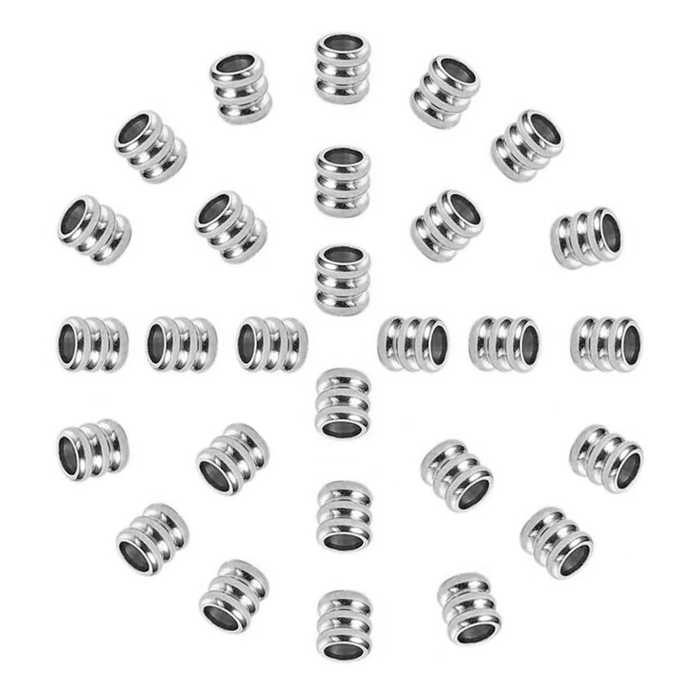 20pcs Stainless Steel Big Hole Spacer Beads Ring Inner hole 3/4/5/6mm for Bracelets Necklace Loose Beads DIY Jewelry Making
20pcs Stainless Steel Big Hole Spacer Beads Ring Inner hole 3/4/5/6mm for Bracelets Necklace Loose Beads DIY Jewelry Making