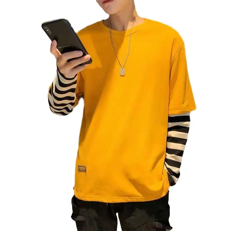 Harajuku Hoodie Men Fake Two Piece Long Sleeve Patch Sweatshirts Coat Korean Loose Striped Streetwear For Male
Harajuku Hoodie Men Fake Two Piece Long Sleeve Patch Sweatshirts Coat Korean Loose Striped Streetwear For Male
