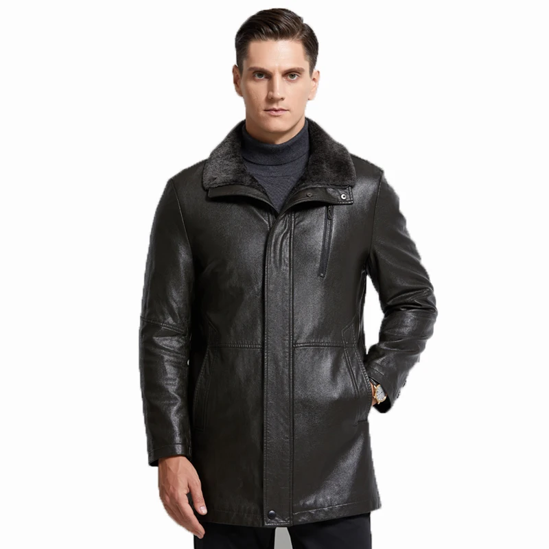 High-quality Sheepskin Fur Coat for Men Winter Warm Shearling Leather Jacket Men Outdoor Fur Winter Men Jackets Black, M-4XL
High-quality Sheepskin Fur Coat for Men Winter Warm Shearling Leather Jacket Men Outdoor Fur Winter Men Jackets Black, M-4XL