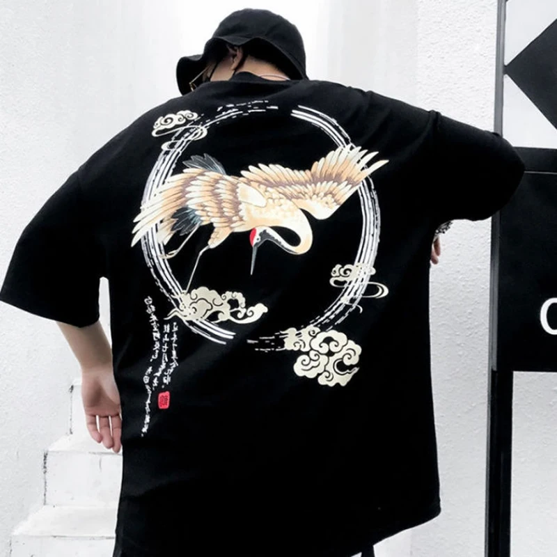 2022 Summer Cartoon Anime Graphic Crane Short Sleeve Men T Shirt Loose All-match Handsome Teenager Boys Oversized Couple Clothes
2022 Summer Cartoon Anime Graphic Crane Short Sleeve Men T Shirt Loose All-match Handsome Teenager Boys Oversized Couple Clothes