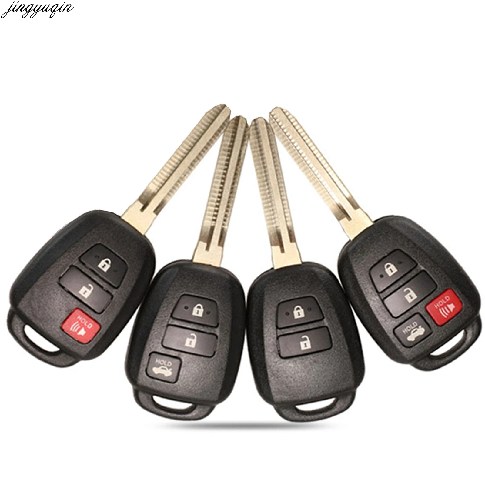 Jingyuqin 10pcs Remote Car Key Case Shell For Toyota CAMRY Corolla 2012-2015 2/3/4 Buttons TOY43 Uncut Blade Replacement
Jingyuqin 10pcs Remote Car Key Case Shell For Toyota CAMRY Corolla 2012-2015 2/3/4 Buttons TOY43 Uncut Blade Replacement