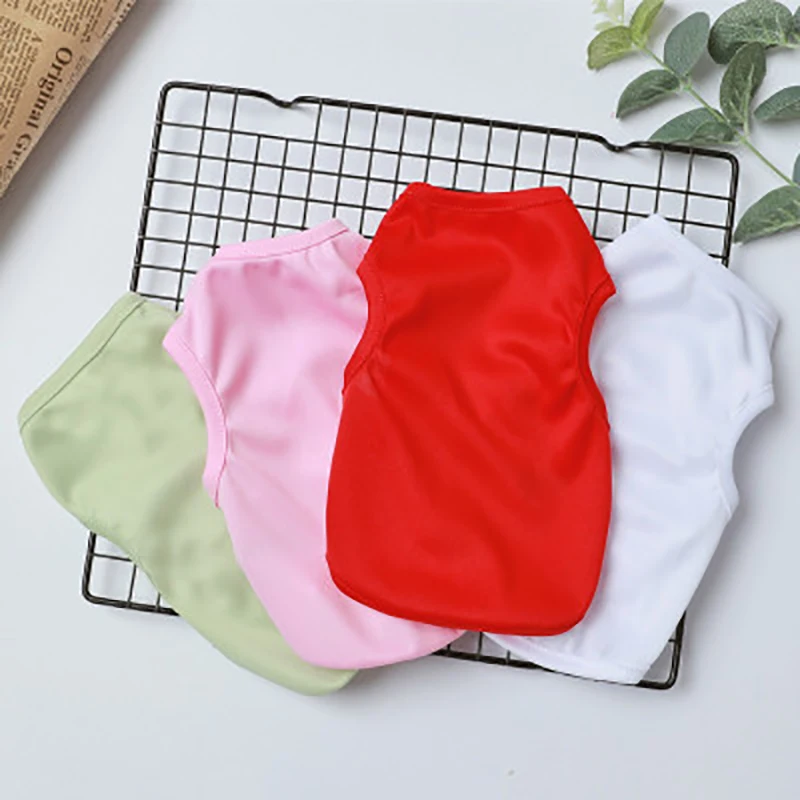 T-Shirt Soft Puppy Dogs Clothes Cute Pet Dog Clothes Solid Color Clothing Summer Shirt Casual Vests For Small Pet Supplies
T-Shirt Soft Puppy Dogs Clothes Cute Pet Dog Clothes Solid Color Clothing Summer Shirt Casual Vests For Small Pet Supplies