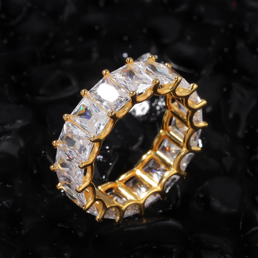 Bling Gold Big Bling CZ Square Stone Rings for Man Hip Hop Jewelry Fashion Wedding Engagement Band Ring Gift for Women Girl
Bling Gold Big Bling CZ Square Stone Rings for Man Hip Hop Jewelry Fashion Wedding Engagement Band Ring Gift for Women Girl