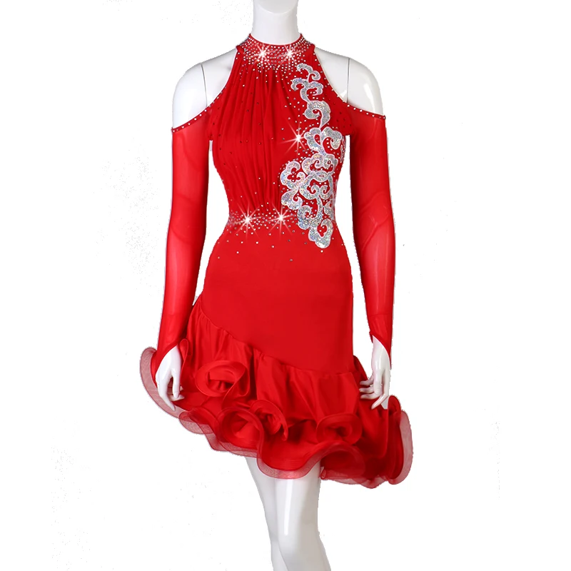 Red Latin Dance Skirt Women New Design High Collar Sexy Tango Rumba Samba Latin Dress Adult Latin Competition Dance Dresses
Red Latin Dance Skirt Women New Design High Collar Sexy Tango Rumba Samba Latin Dress Adult Latin Competition Dance Dresses