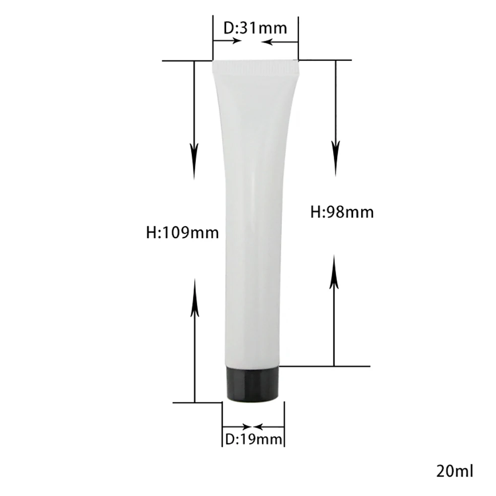 20ml White Lotion Cream Empty Soft Tube Refillable Cosmetics Facial Cleanser Bottles
20ml White Lotion Cream Empty Soft Tube Refillable Cosmetics Facial Cleanser Bottles