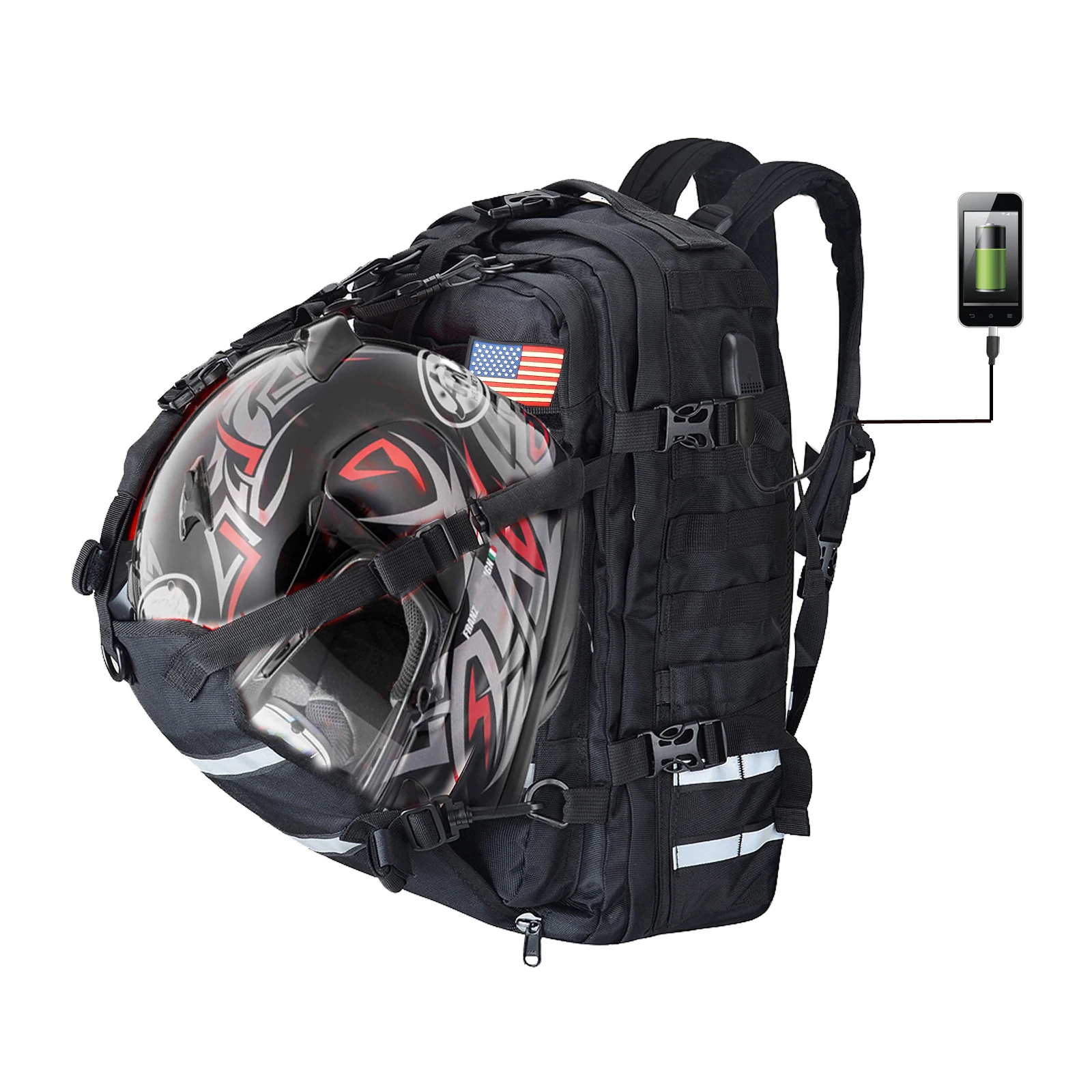 Helmet Bags Large Capacity Motorbike Backpack Waterproof Storage Bag With USB-charge Port Motorcycle Helmet Backpack Universal
Helmet Bags Large Capacity Motorbike Backpack Waterproof Storage Bag With USB-charge Port Motorcycle Helmet Backpack Universal