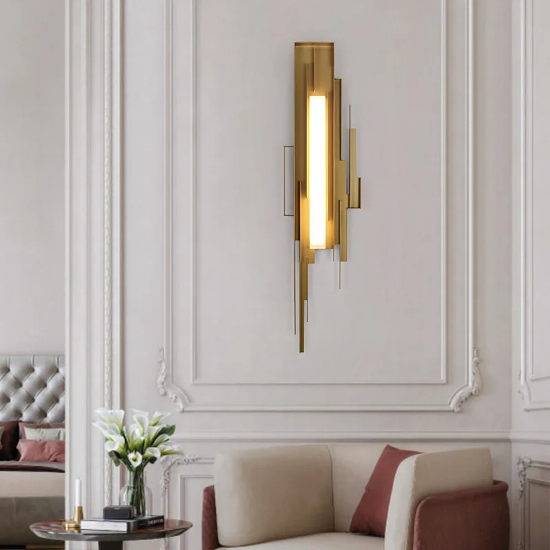 Light luxury modern living room wall light villa hotel designer model bedroom wall lamp MJ1016
Light luxury modern living room wall light villa hotel designer model bedroom wall lamp MJ1016
