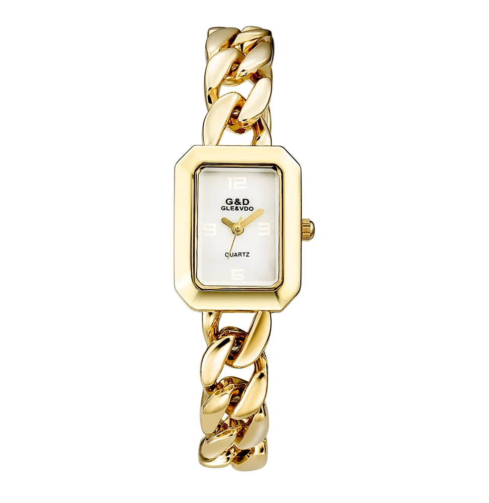 Fashion and Leisure Ladies Gift Watch G&D Stainless Steel Bracelet Watch Jewelry Quartz Watch Japanese Movement
Fashion and Leisure Ladies Gift Watch G&D Stainless Steel Bracelet Watch Jewelry Quartz Watch Japanese Movement