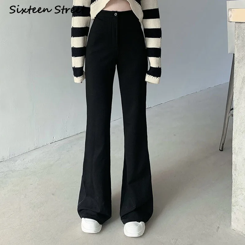 Casual Suit Pants Women Autumn and Winter Black High Waist Loose Trousers Mopping Flared Pants Aesthetic Korean Clothing 2020
Casual Suit Pants Women Autumn and Winter Black High Waist Loose Trousers Mopping Flared Pants Aesthetic Korean Clothing 2020