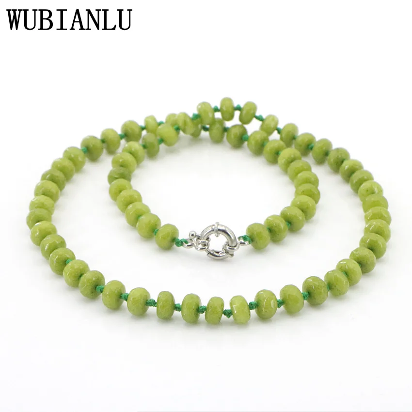 WUBIANLU 5x8mm Natural Stone Rubys Tourmaline Crystal Abacus Shape Jades Bead Necklace Women Jewelry Clothing Matching Wholesale
WUBIANLU 5x8mm Natural Stone Rubys Tourmaline Crystal Abacus Shape Jades Bead Necklace Women Jewelry Clothing Matching Wholesale