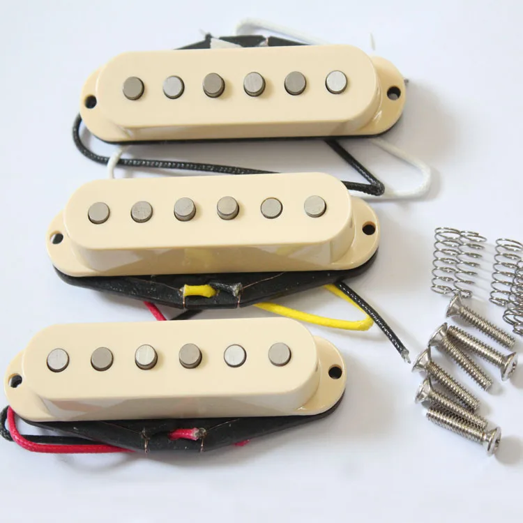 Artec Alnico 5 Single Coil Strat Pickup Set Cream Cover From Korea(SSA12-IV)
Artec Alnico 5 Single Coil Strat Pickup Set Cream Cover From Korea(SSA12-IV)