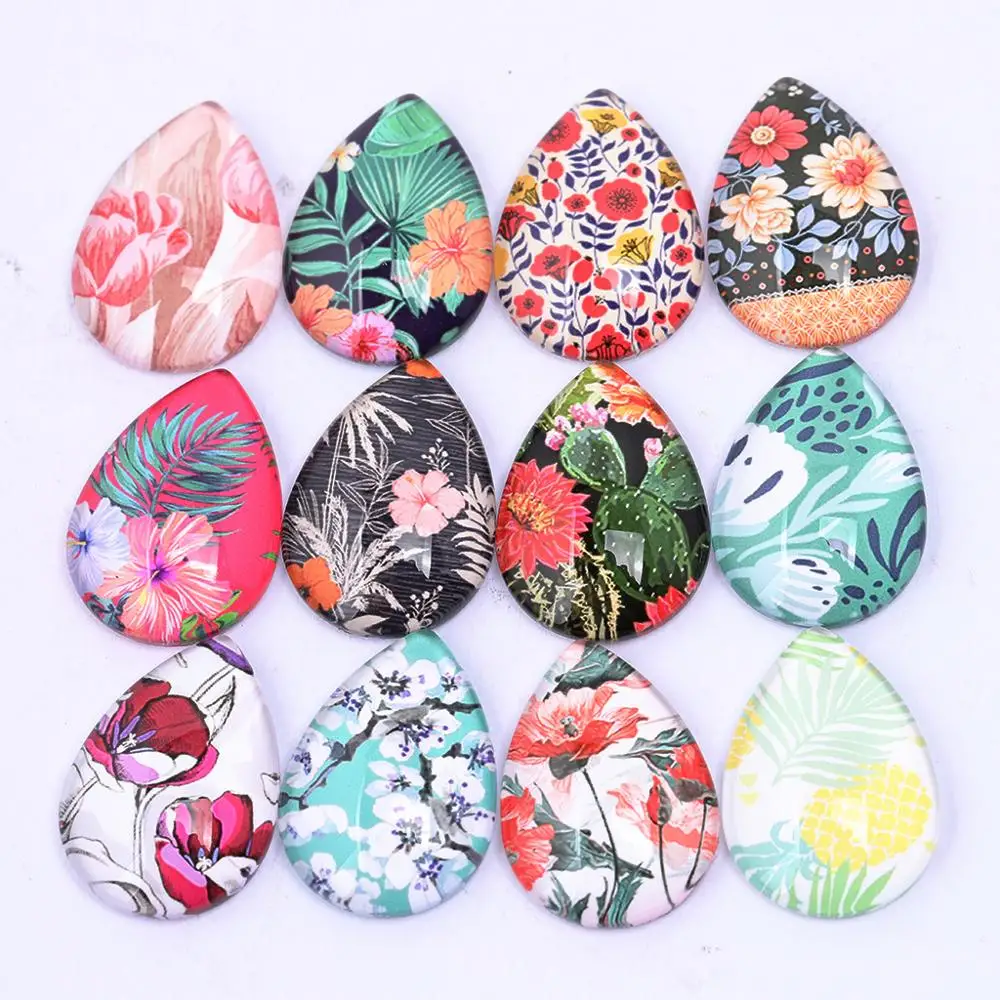 Onwear 20pcs Mixed Flower Pattern Photo Glass Cabochon Teardrop 18x25mm Diy Earring Pendant Making Accessories
Onwear 20pcs Mixed Flower Pattern Photo Glass Cabochon Teardrop 18x25mm Diy Earring Pendant Making Accessories