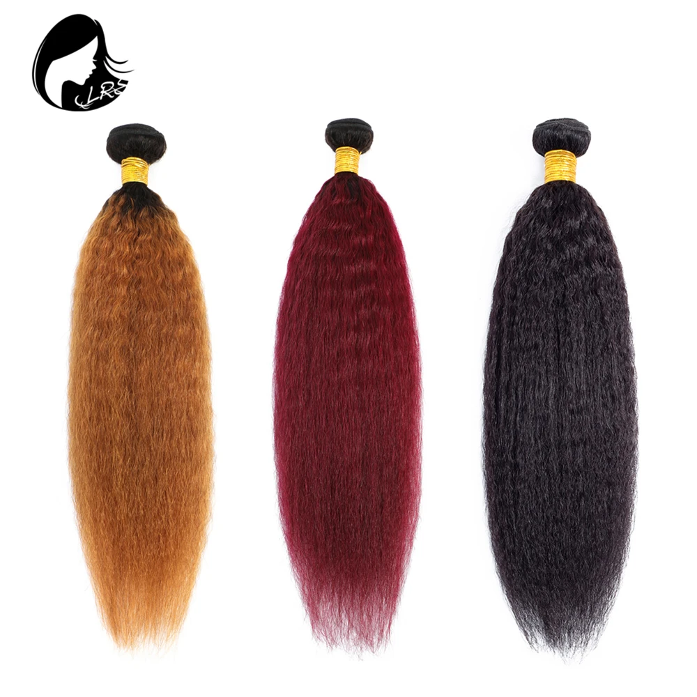 LRSICAL T1B/99J Ombre Colored Hair Bundles Yaki Straight Human Hair Weave Raw Indian Human Hair 1 Piece Sew In Hair Extensions
LRSICAL T1B/99J Ombre Colored Hair Bundles Yaki Straight Human Hair Weave Raw Indian Human Hair 1 Piece Sew In Hair Extensions