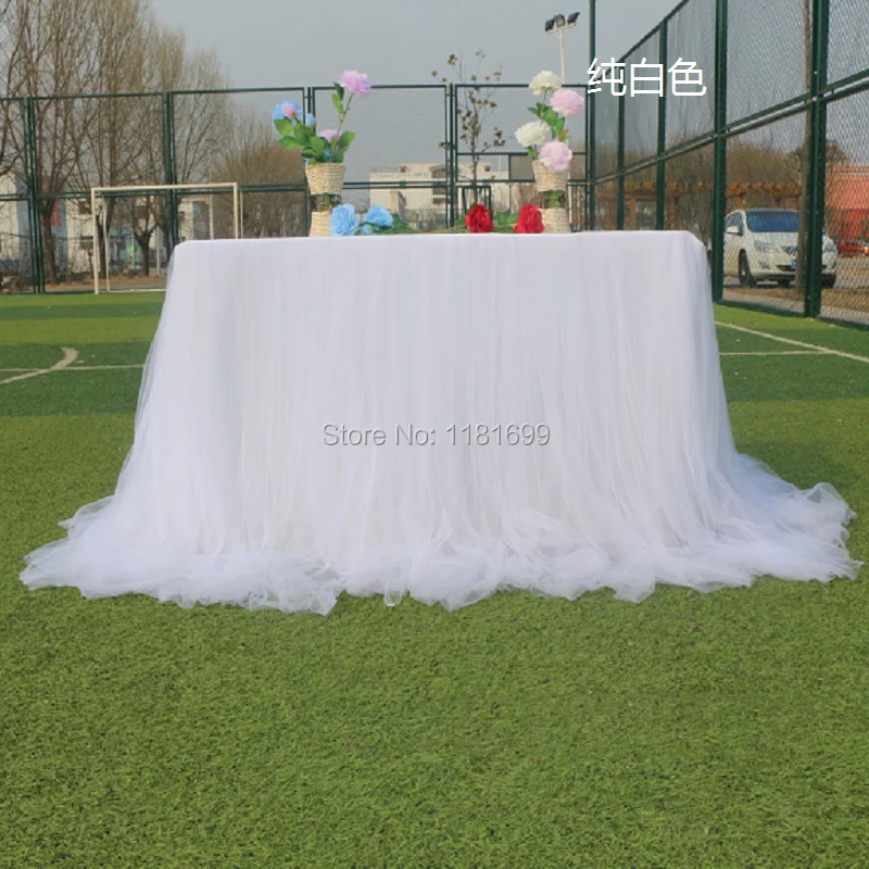 Colorful Table Skirt Tutu Tulle Tablecloth for Wedding Festival Party Table Decoration Soft Home Textile Tablecloth Accessories 
Colorful Table Skirt Tutu Tulle Tablecloth for Wedding Festival Party Table Decoration Soft Home Textile Tablecloth Accessories