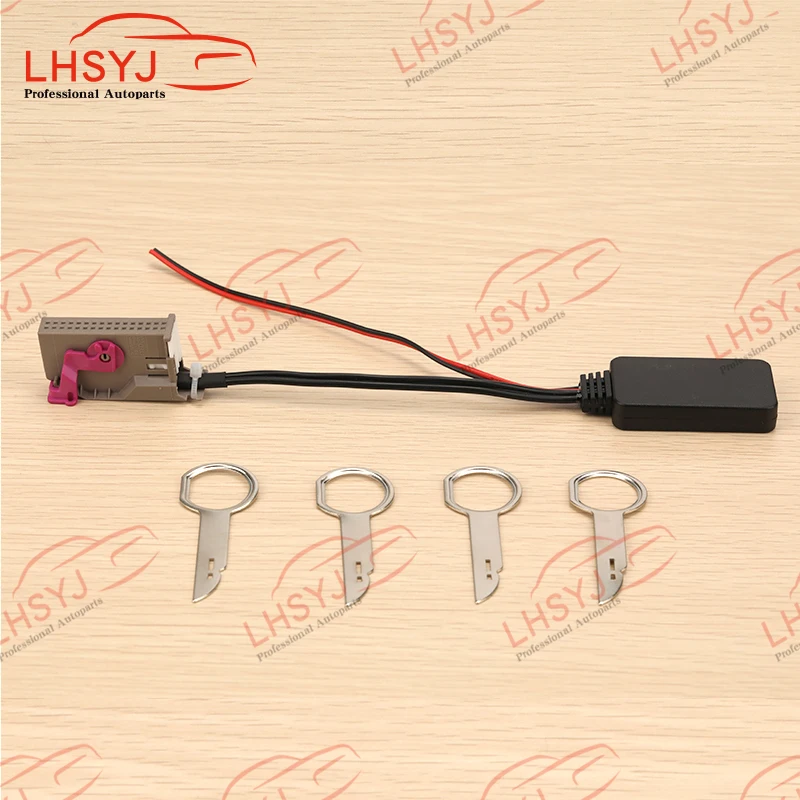 Car Bluetooth-compatible 5.0 Module Wireless Adapter Audio Input for Audi A8 TT R8 A3 A4 Radio 32Pin AUX Adapter with 4pcs tools
Car Bluetooth-compatible 5.0 Module Wireless Adapter Audio Input for Audi A8 TT R8 A3 A4 Radio 32Pin AUX Adapter with 4pcs tools