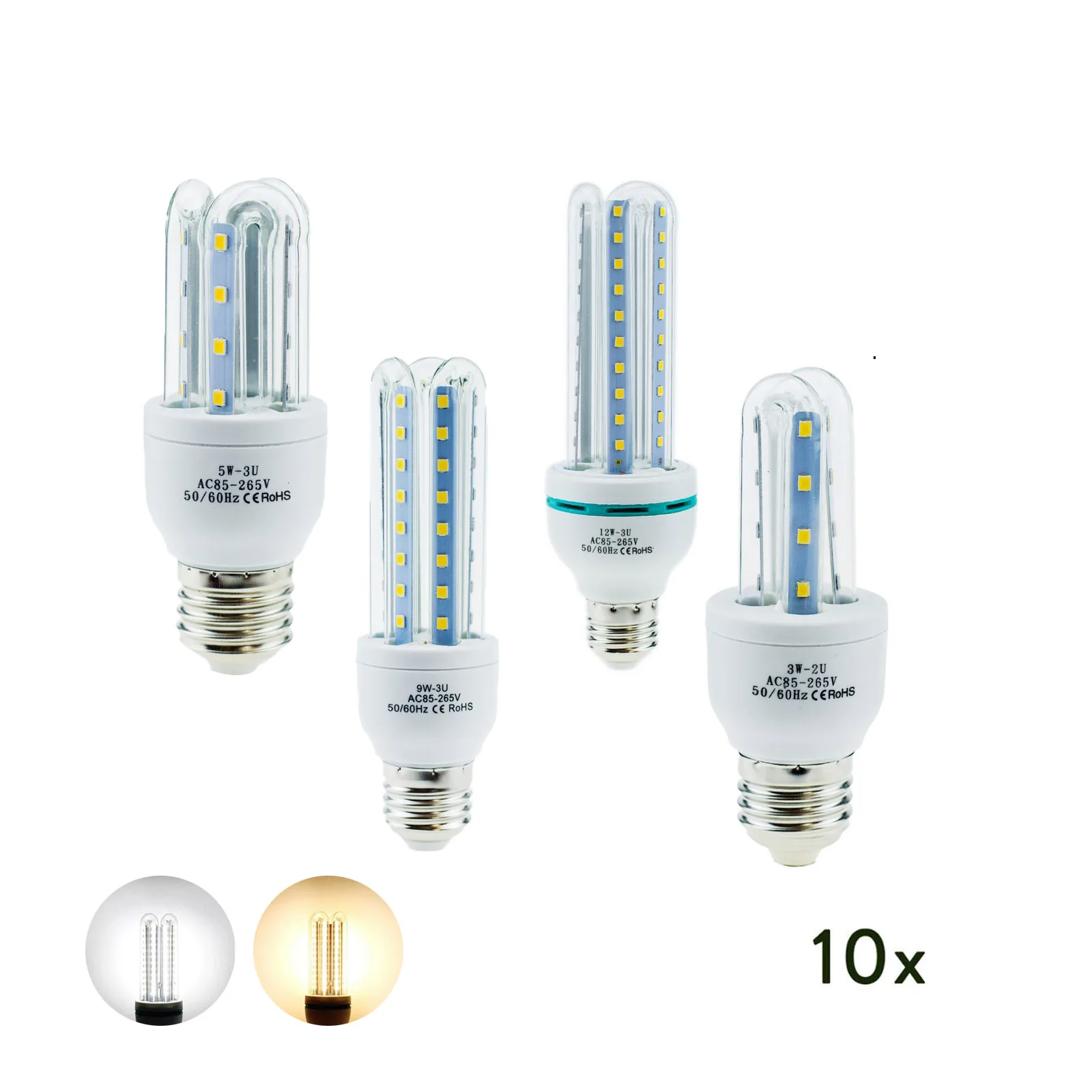 10x SMD 2835 LED Corn Light Bulb, Energy-saving, Cool Warm White Lamps, for Home, Office, Store, Restaurant, Hotel, etc
10x SMD 2835 LED Corn Light Bulb, Energy-saving, Cool Warm White Lamps, for Home, Office, Store, Restaurant, Hotel, etc