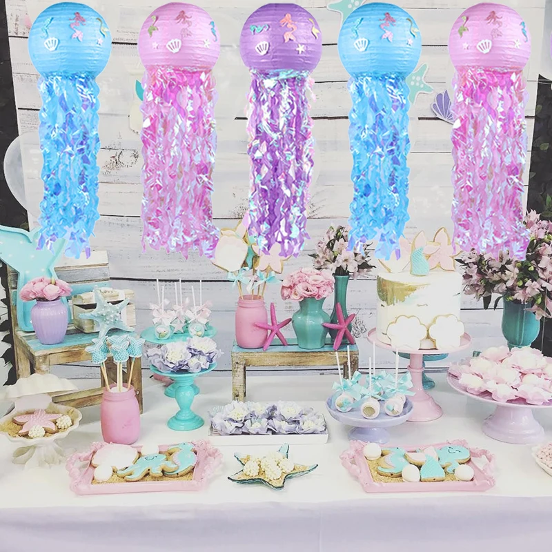 Mermaid Birthday Party DecorJellyfish Paper Lantern Hanging Under the Sea Mermaid Wishes Lantern Little Mermaid Party Supplies
Mermaid Birthday Party DecorJellyfish Paper Lantern Hanging Under the Sea Mermaid Wishes Lantern Little Mermaid Party Supplies