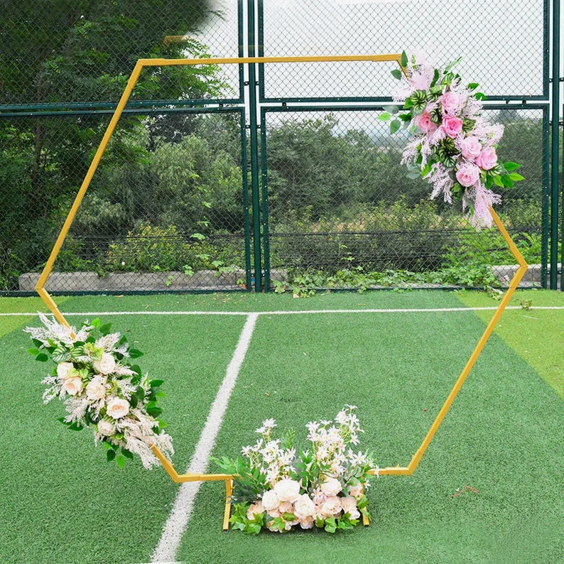 Balloon Arch Kit Round Hexagon Wrought Iron Lawn Flower Stand Wedding Arch Background Decoration Ring Birthday Party Balloon Bow
Balloon Arch Kit Round Hexagon Wrought Iron Lawn Flower Stand Wedding Arch Background Decoration Ring Birthday Party Balloon Bow