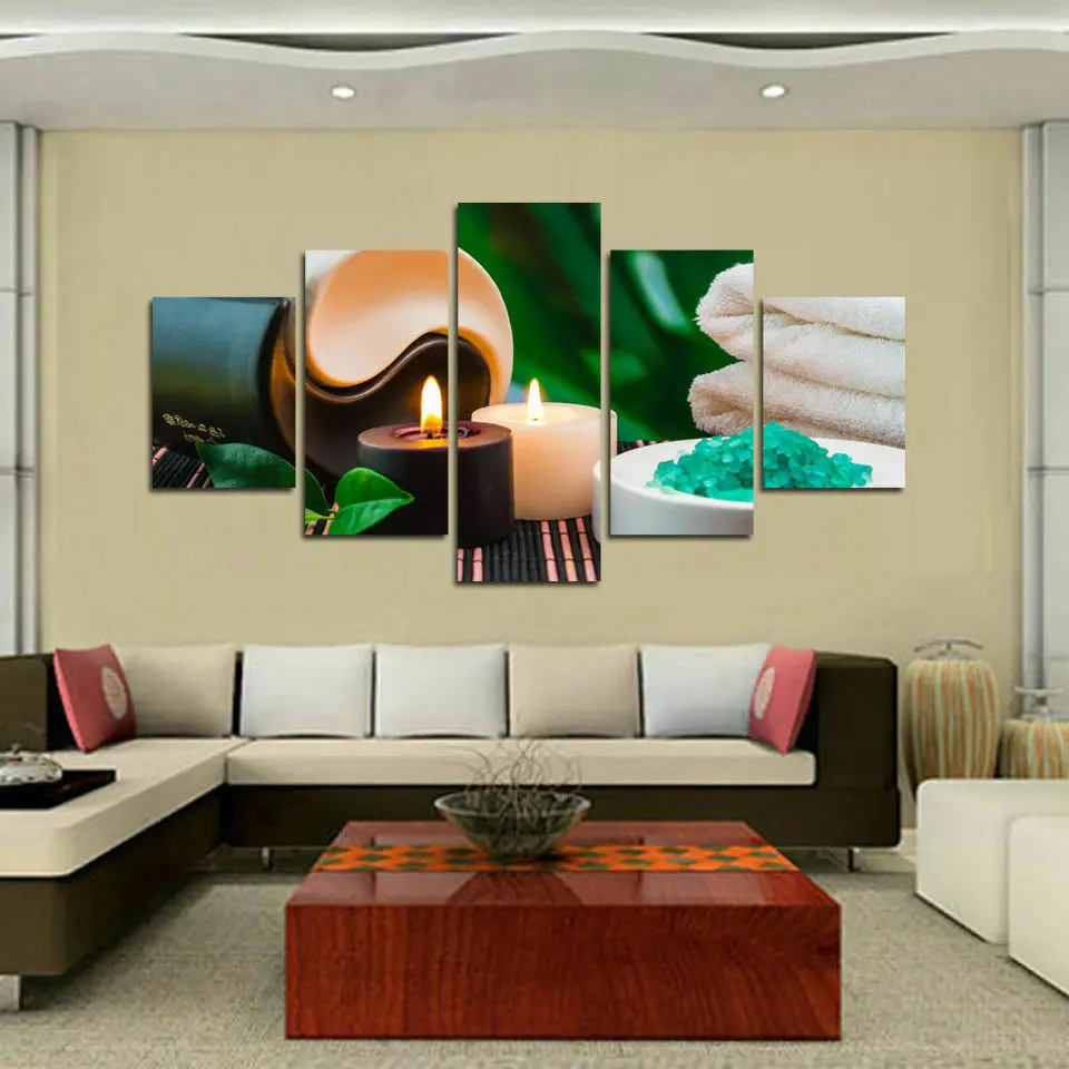 No Framed Canvas 5Pcs Yin Yang Spa Candle Beauty Salon Wall Art Posters Pictures Paintings Home Decor Living Room Decoration
No Framed Canvas 5Pcs Yin Yang Spa Candle Beauty Salon Wall Art Posters Pictures Paintings Home Decor Living Room Decoration