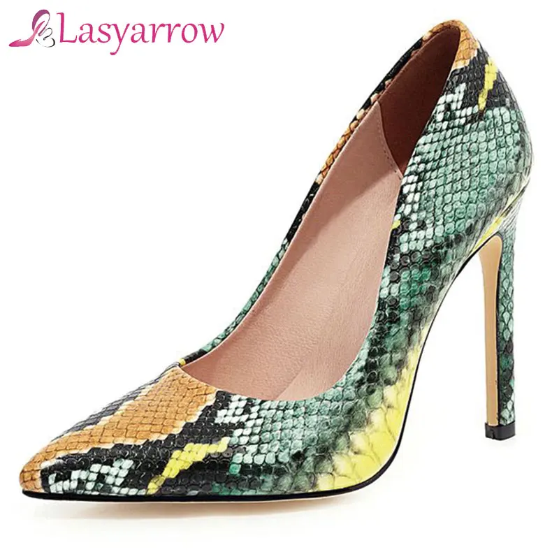 Lasyarrow Sexy Stiletto Heel Shoes for Women Ladies Snake Skin Pumps Pointed Toe Shoes Woman Size 48 Party Shoe PU Leather Pumps
Lasyarrow Sexy Stiletto Heel Shoes for Women Ladies Snake Skin Pumps Pointed Toe Shoes Woman Size 48 Party Shoe PU Leather Pumps
