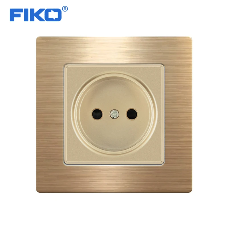 FIKO Stainless Steel Panel EU Russia standard , wall power socket family hotel Electricity socket 86*86mm safety
FIKO Stainless Steel Panel EU Russia standard , wall power socket family hotel Electricity socket 86*86mm safety