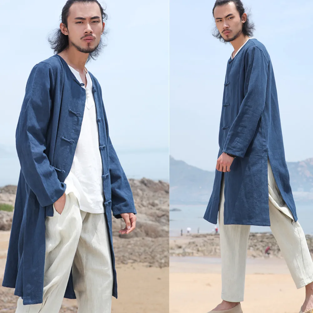 Men Chinese Style Cotton Qipao Tops Long Robe Windbreaker Retro Zen Tea Tang Suit Casual Blouse Kung Fu Shirt Cardigan Coat Gown
Men Chinese Style Cotton Qipao Tops Long Robe Windbreaker Retro Zen Tea Tang Suit Casual Blouse Kung Fu Shirt Cardigan Coat Gown