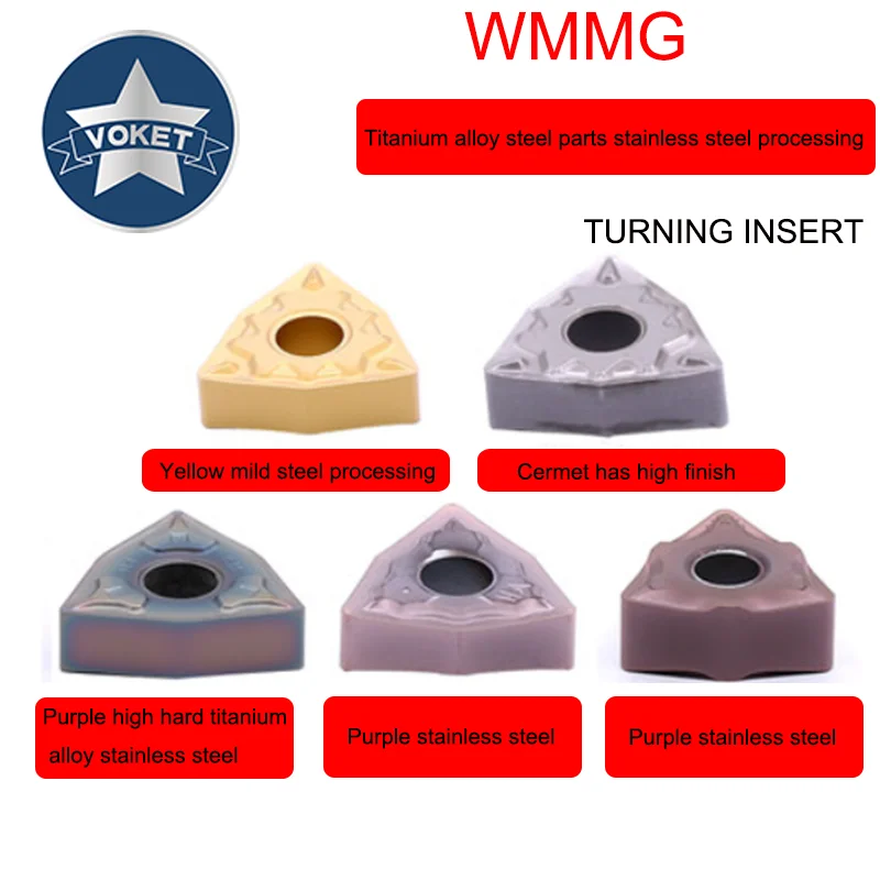 Головка резака из сплава VOKET WNMG 080404 CNC Поворотная лопасть высокопрочная обработка порошка из титанового сплава из нержавеющей стали
Головка резака из сплава VOKET WNMG 080404 CNC Поворотная лопасть высокопрочная обработка порошка из титанового сплава из нержавеющей стали