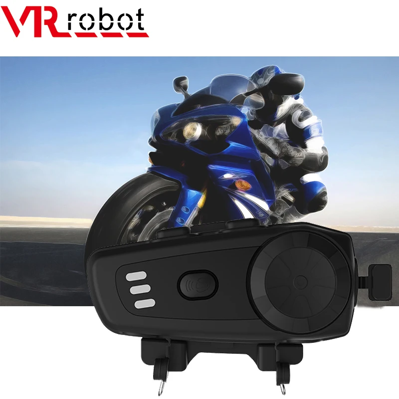 VR robot Bluetooth Motorcycle Intercom Waterproof Wireless Handsfree Helmet Headset Interphone For 2 Riders Intercomunicador
VR robot Bluetooth Motorcycle Intercom Waterproof Wireless Handsfree Helmet Headset Interphone For 2 Riders Intercomunicador