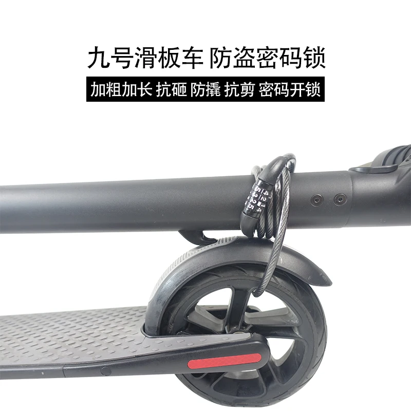 For No.9 Electric Scooter ES1/2/3/4 E22 Password Lock Wire Lock Portable No.9 Scooter Accessories Anti Theft Lock
For No.9 Electric Scooter ES1/2/3/4 E22 Password Lock Wire Lock Portable No.9 Scooter Accessories Anti Theft Lock