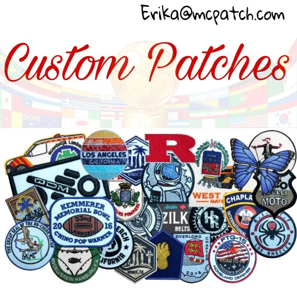 Custom Embroidery Personalized Patches DIY Trademark Logo Hook Iron on PVC Woven Printed Heat Tranfer for Hats Bag
Custom Embroidery Personalized Patches DIY Trademark Logo Hook Iron on PVC Woven Printed Heat Tranfer for Hats Bag