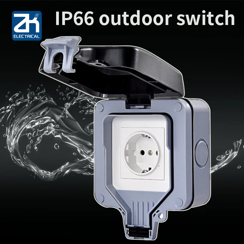 Ip66 Euro Standard Method Russia Holland Outdoors Charge Waterproof Socket Outdoor Defence Rainstorm Surface Mounted
Ip66 Euro Standard Method Russia Holland Outdoors Charge Waterproof Socket Outdoor Defence Rainstorm Surface Mounted