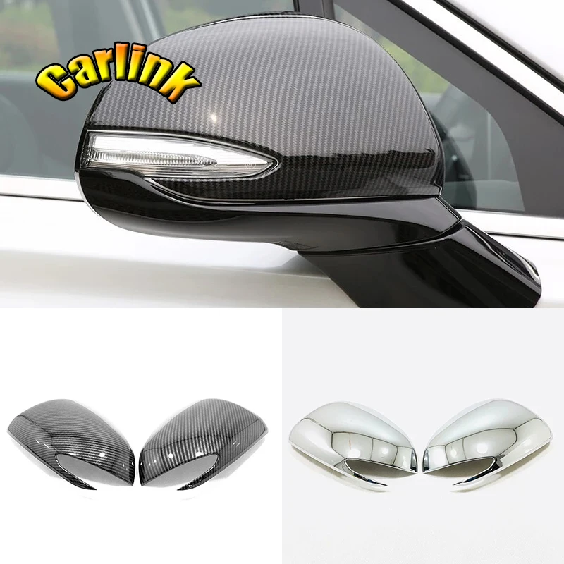 For Hyundai Santa FE 2018 2019 2020 ABS Chrome/Carbon Fibre Car rearview mirror cover Cover trim car styling Accessories 2pcs
For Hyundai Santa FE 2018 2019 2020 ABS Chrome/Carbon Fibre Car rearview mirror cover Cover trim car styling Accessories 2pcs
