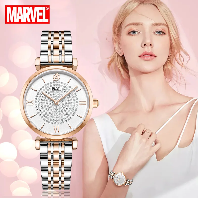 Marvel Avengers For Women Watch Female Luxury Quartz Wristwatch Rhinstone Sapphire Glass Bling Stars Sky Elegant Lady Gift Clock
Marvel Avengers For Women Watch Female Luxury Quartz Wristwatch Rhinstone Sapphire Glass Bling Stars Sky Elegant Lady Gift Clock