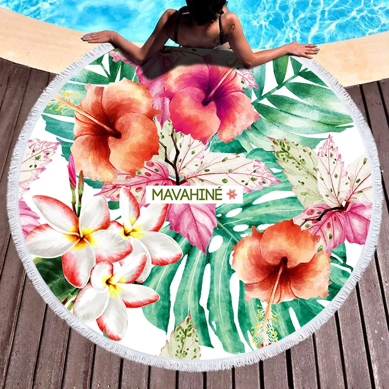 150cm Large Round Beach Towel Boho Beach Towels Tropical Printed Microfiber Round Fabric Bath Towels Living Room Home Decorative
150cm Large Round Beach Towel Boho Beach Towels Tropical Printed Microfiber Round Fabric Bath Towels Living Room Home Decorative