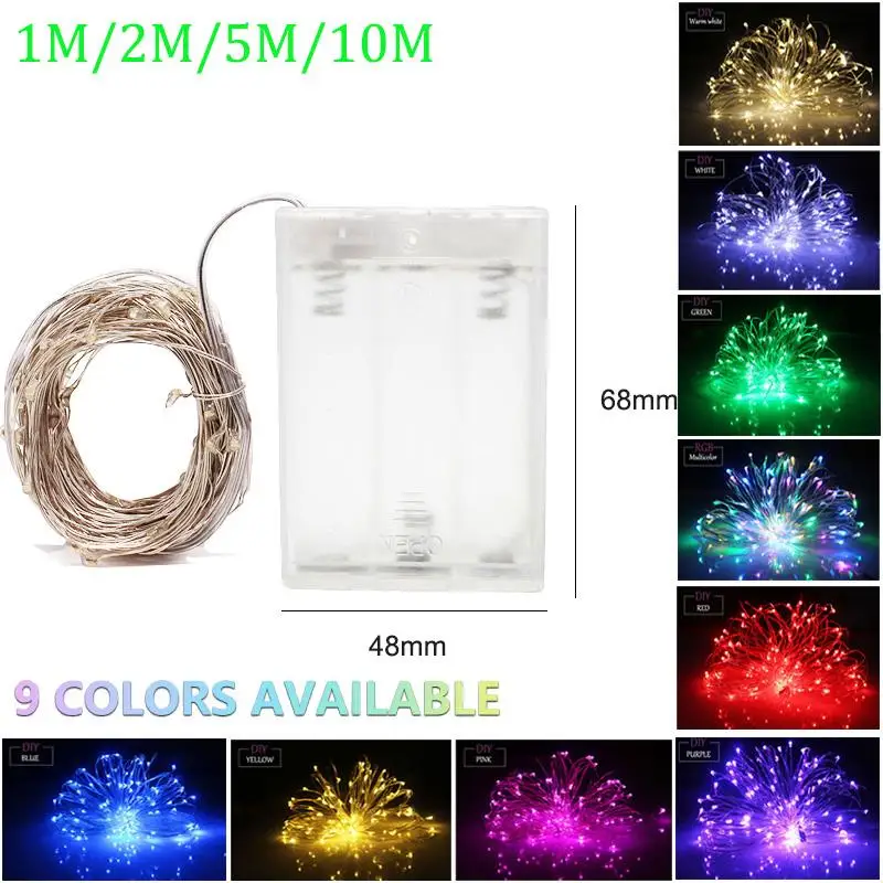 Fairy 2M 5M 10M Battery Operated LED Copper Wire String Lights For Wedding Christmas Garland Festival Party Home Decoration lamp
Fairy 2M 5M 10M Battery Operated LED Copper Wire String Lights For Wedding Christmas Garland Festival Party Home Decoration lamp