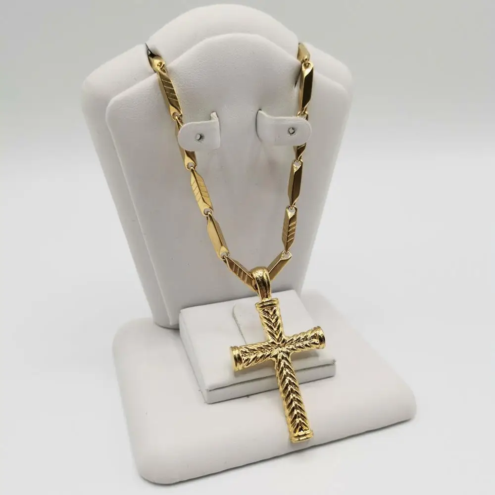 Fashion Stainless Steel Cross Chain Necklace For Women Men Luxury Gold Jewelry Pendant Necklaces Crucifix Christian Gifts
Fashion Stainless Steel Cross Chain Necklace For Women Men Luxury Gold Jewelry Pendant Necklaces Crucifix Christian Gifts